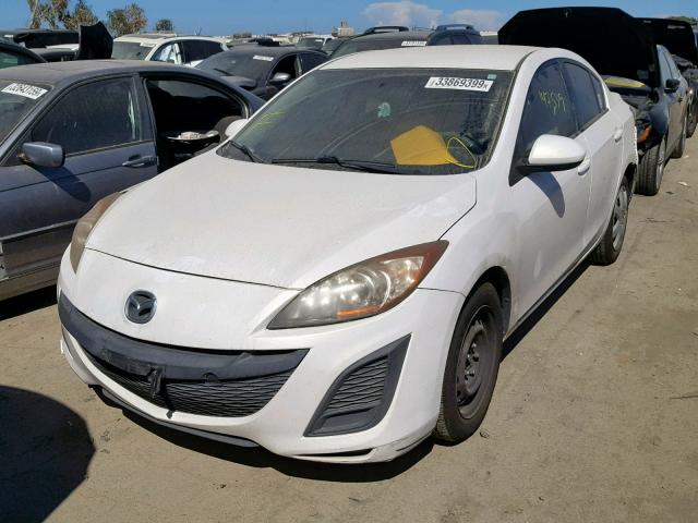 JM1BL1UG8B1373491 - 2011 MAZDA 3 I WHITE photo 2