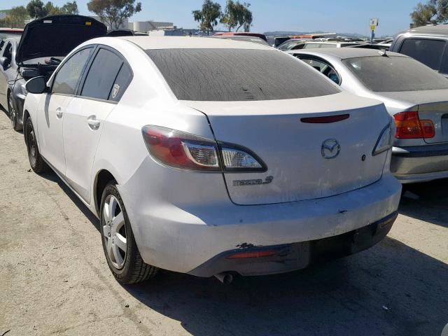 JM1BL1UG8B1373491 - 2011 MAZDA 3 I WHITE photo 3