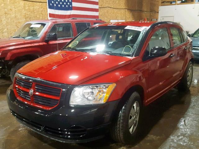 1B3HB28C87D190738 - 2007 DODGE CALIBER RED photo 2