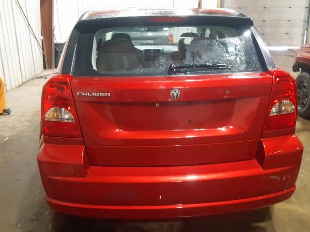 1B3HB28C87D190738 - 2007 DODGE CALIBER RED photo 9