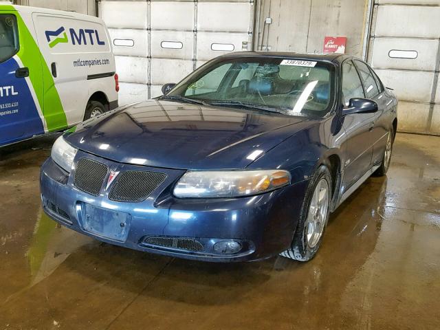 1G2HY52K85U145444 - 2005 PONTIAC BONNEVILLE BLUE photo 2