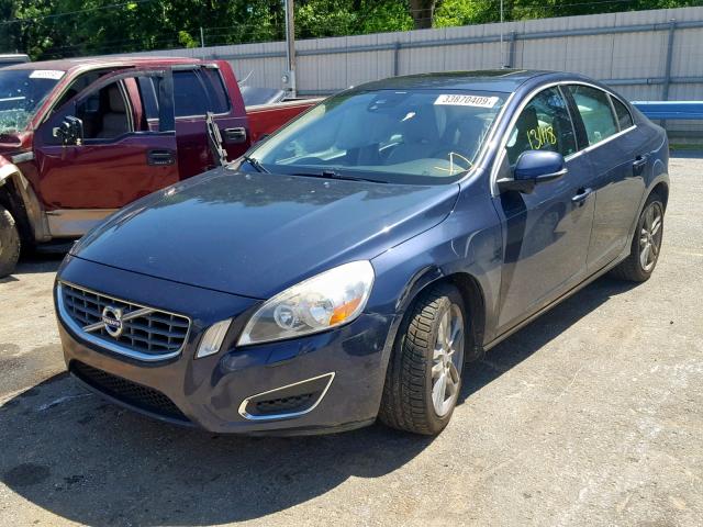 YV1612FS8D2193384 - 2013 VOLVO S60 T5 BLUE photo 2