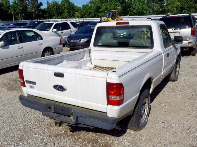 1FTYR10D99PA09396 - 2009 FORD RANGER WHITE photo 4