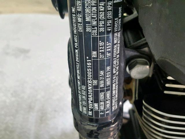 5VPGA36NXB3005161 - 2011 VICTORY MOTORCYCLES VEGAS 8-BA BLACK photo 19