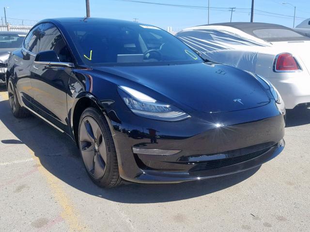 5YJ3E1EA7JF057790 - 2018 TESLA MODEL 3 BLACK photo 1