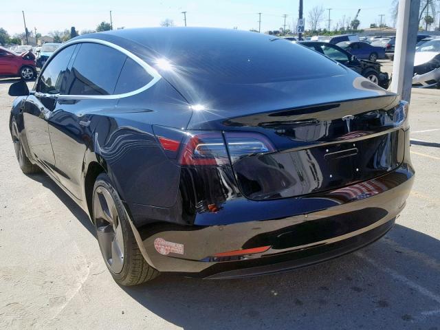 5YJ3E1EA7JF057790 - 2018 TESLA MODEL 3 BLACK photo 3