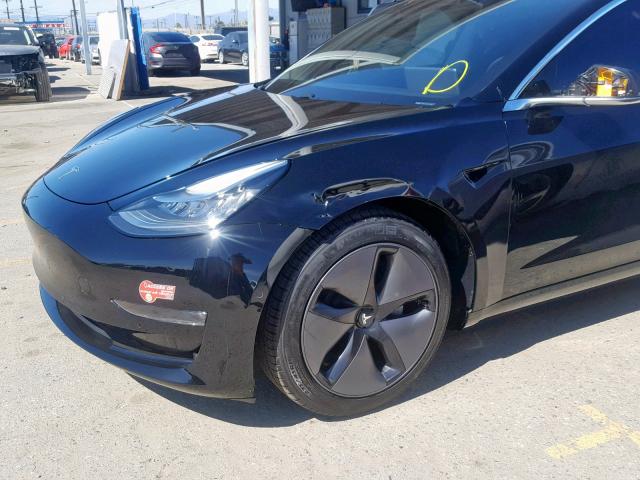 5YJ3E1EA7JF057790 - 2018 TESLA MODEL 3 BLACK photo 9