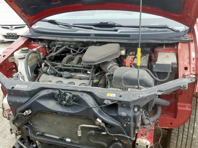 2FMDK48C29BA92415 - 2009 FORD EDGE SEL RED photo 7