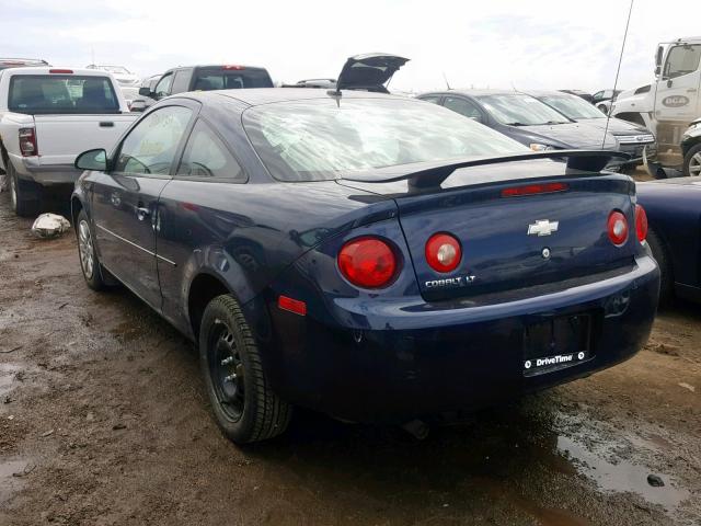 1G1AT18H597275727 - 2009 CHEVROLET COBALT LT BLUE photo 3