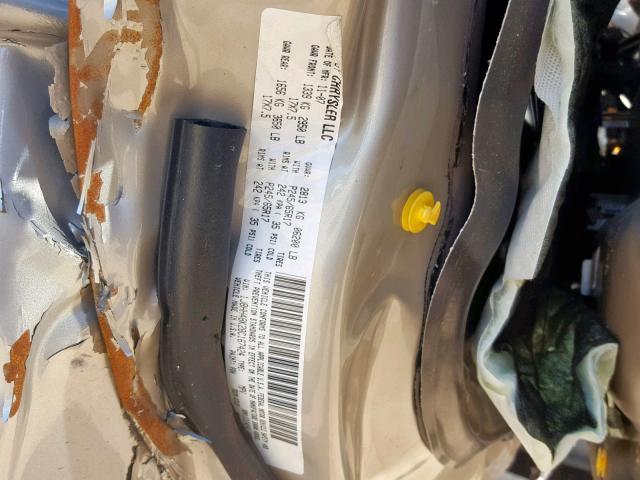 1J8HH48K28C167424 - 2008 JEEP COMMANDER 棕色 照片 10