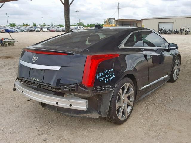 1G6RS1E48EU600609 - 2014 CADILLAC ELR LUXURY BLACK photo 4