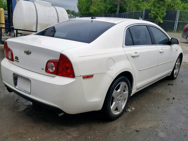 1G1ZJ57758F295621 - 2008 CHEVROLET MALIBU 2LT WHITE photo 4