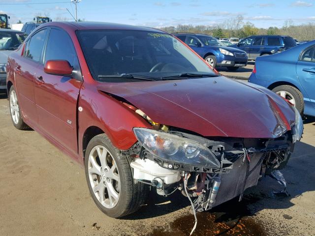 JM1BK324981186552 - 2008 MAZDA 3 S BURGUNDY photo 1