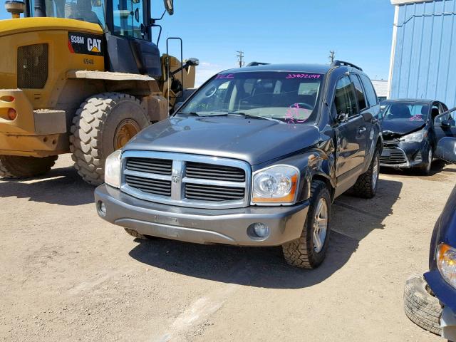 1D4HB48N35F576158 - 2005 DODGE DURANGO SL GRAY photo 2