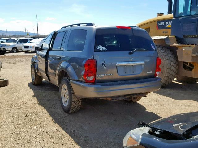 1D4HB48N35F576158 - 2005 DODGE DURANGO SL GRAY photo 3