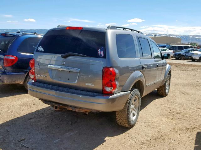 1D4HB48N35F576158 - 2005 DODGE DURANGO SL GRAY photo 4