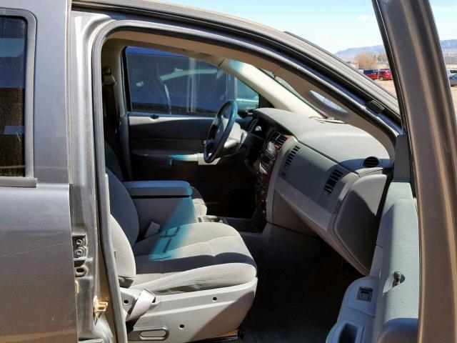 1D4HB48N35F576158 - 2005 DODGE DURANGO SL GRAY photo 5