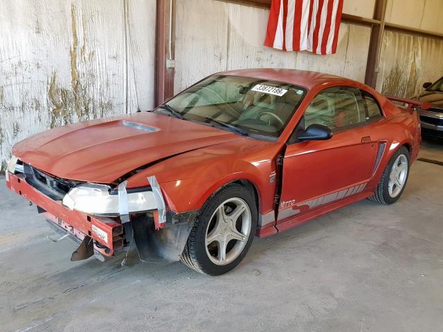 1FAFP42X4YF307340 - 2000 FORD MUSTANG GT RED photo 2