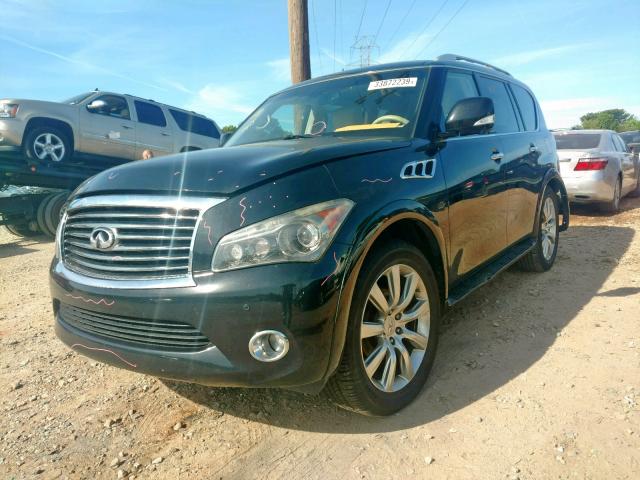 JN8AZ2NC9B9302527 - 2011 INFINITI QX56 BLACK photo 2