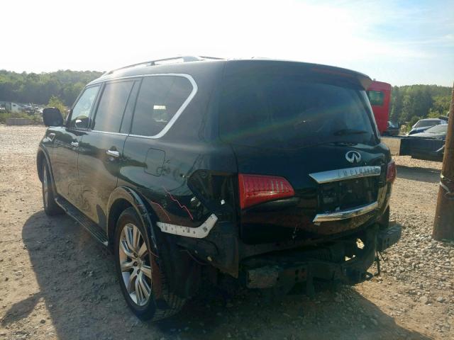 JN8AZ2NC9B9302527 - 2011 INFINITI QX56 BLACK photo 3