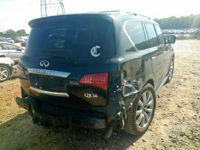 JN8AZ2NC9B9302527 - 2011 INFINITI QX56 BLACK photo 4