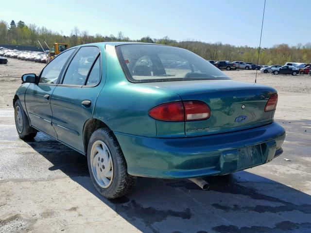 1G1JF52T2W7105669 - 1998 CHEVROLET CAVALIER L GREEN photo 3