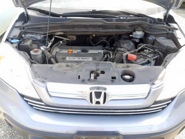 JHLRE48707C104999 - 2007 HONDA CR-V EXL BLUE photo 7