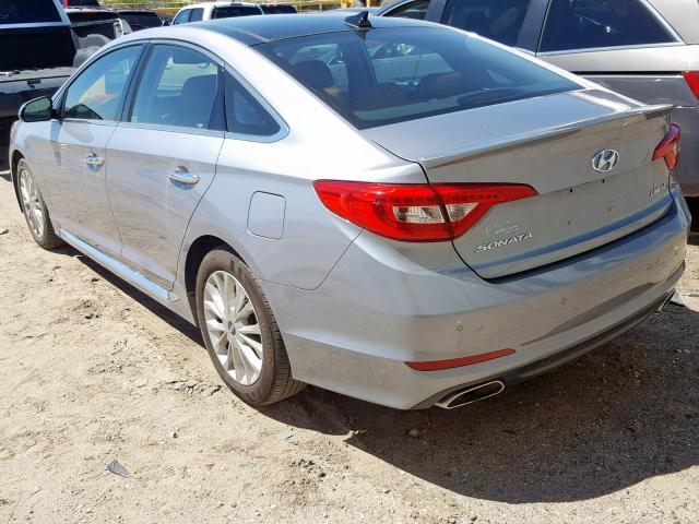 5NPE34AF7FH245851 - 2015 HYUNDAI SONATA SPO SILVER photo 3