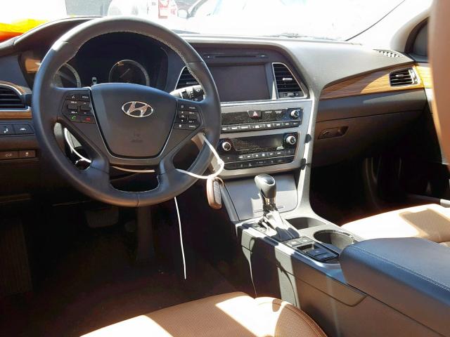 5NPE34AF7FH245851 - 2015 HYUNDAI SONATA SPO SILVER photo 9