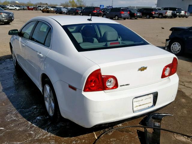 1G1ZB5EB2AF299362 - 2010 CHEVROLET MALIBU LS WHITE photo 3