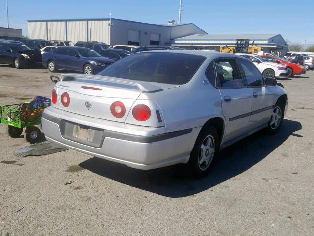 2G1WF52E039388073 - 2003 CHEVROLET IMPALA SILVER photo 4