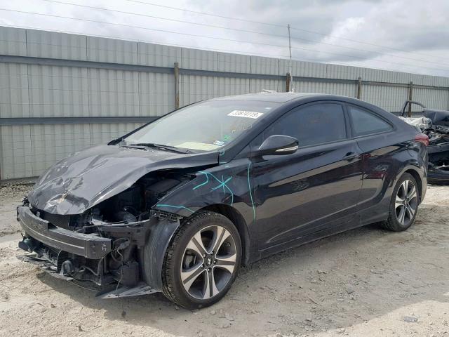 KMHDH6AH4EU027960 - 2014 HYUNDAI ELANTRA CO BLACK photo 2