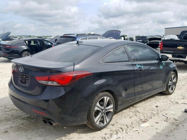 KMHDH6AH4EU027960 - 2014 HYUNDAI ELANTRA CO BLACK photo 4