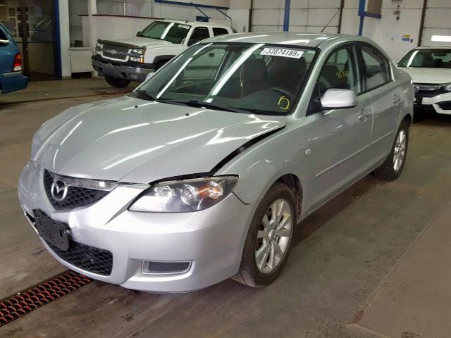 JM1BK12F681793689 - 2008 MAZDA 3 I SILVER photo 2