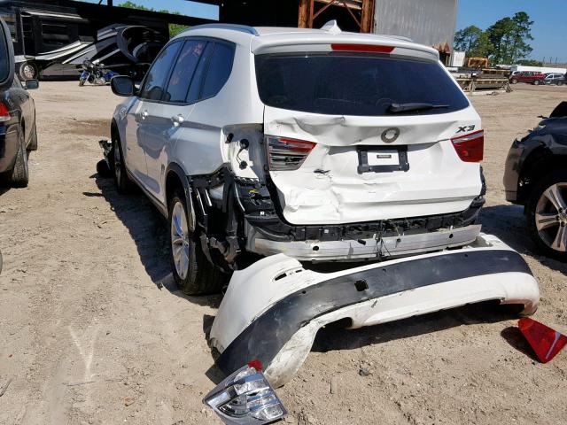 5UXWX9C59E0D28334 - 2014 BMW X3 XDRIVE2 WHITE photo 3