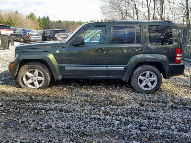 1J4PN5GKXAW159685 - 2010 JEEP LIBERTY LI GREEN photo 9