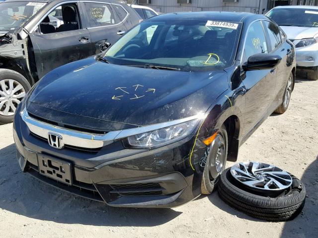 2HGFC2F72JH608280 - 2018 HONDA CIVIC EX BLACK photo 2