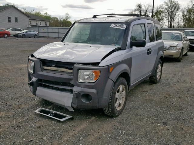 5J6YH285X3L051574 - 2003 HONDA ELEMENT EX SILVER photo 2