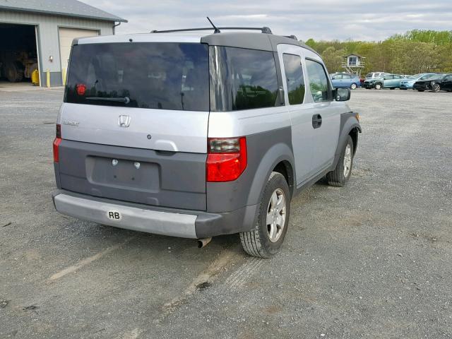 5J6YH285X3L051574 - 2003 HONDA ELEMENT EX SILVER photo 4