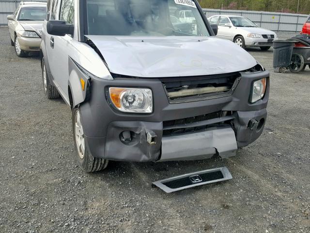 5J6YH285X3L051574 - 2003 HONDA ELEMENT EX SILVER photo 9