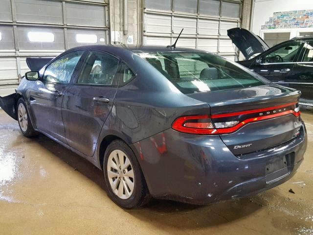 1C3CDFBB4ED673302 - 2014 DODGE DART SXT BLUE photo 3