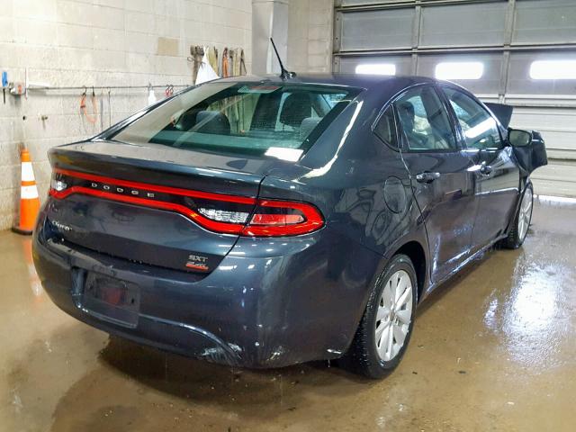 1C3CDFBB4ED673302 - 2014 DODGE DART SXT BLUE photo 4