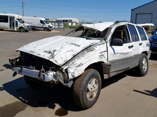 1J4GZ58S5PC703233 - 1993 JEEP GRAND CHER WHITE photo 2