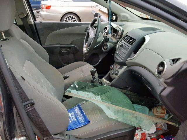 1G1JB5SH8G4149640 - 2016 CHEVROLET SONIC LS GRAY photo 5