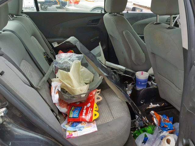 1G1JB5SH8G4149640 - 2016 CHEVROLET SONIC LS GRAY photo 6