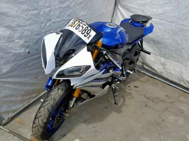 JYARJ16Y3GA010805 - 2016 YAMAHA YZFR6 C BLUE photo 2