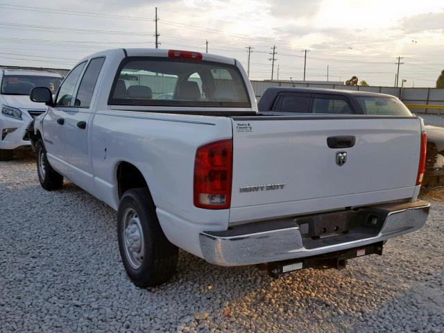 3D7KR28D06G103060 - 2006 DODGE RAM 2500 S თეთრი ფოტო 3