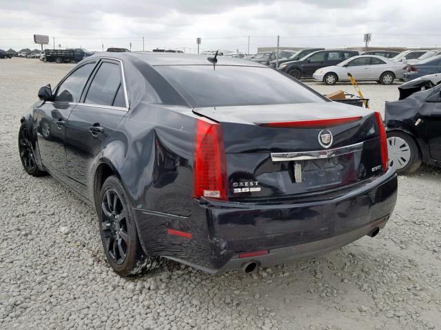 1G6DR57V280151894 - 2008 CADILLAC CTS HI FEA BLACK photo 3