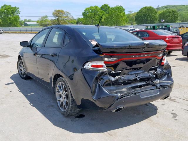 1C3CDFBB7FD173684 - 2015 DODGE DART SXT BLACK photo 3