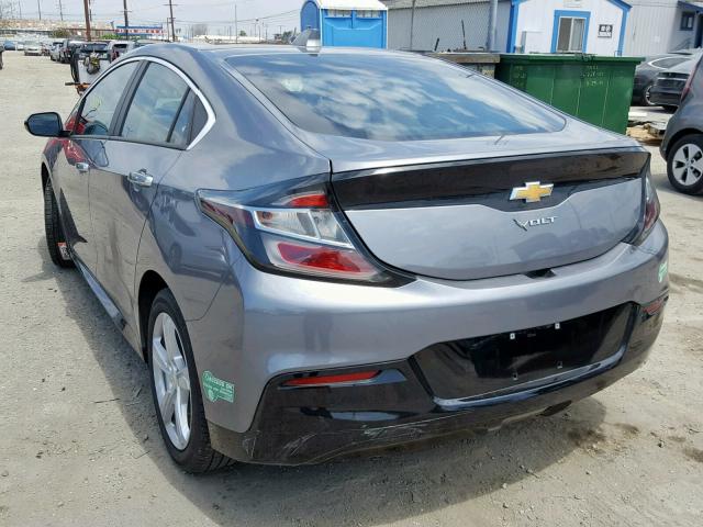 1G1RC6S52JU113171 - 2018 CHEVROLET VOLT LT GRAY photo 3